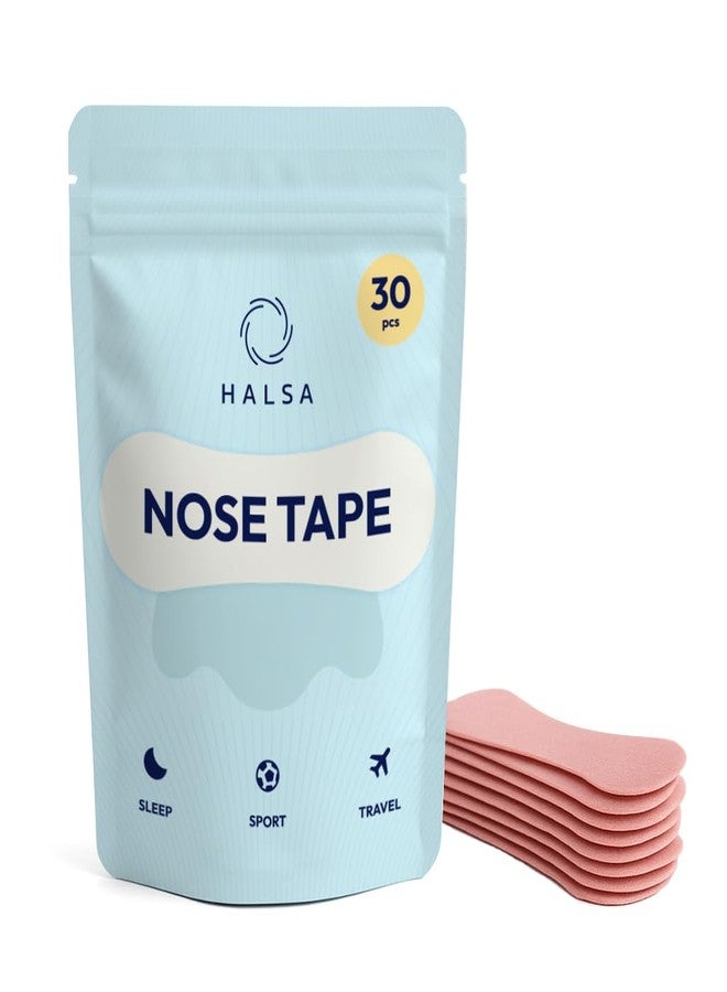 Halsa Nasal Breathing Strips – 30 Count Extra Strength Nose Strips for Snoring, Sleep & Better Airflow – Strong Adhesion, Sweat Resistant, All-Day Comfort - Image 1